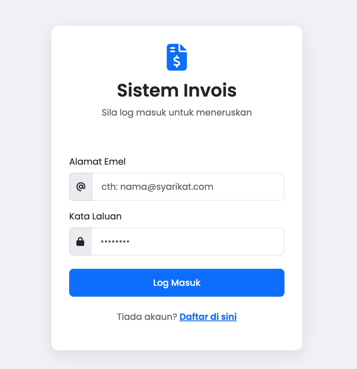 Sistem Invois
